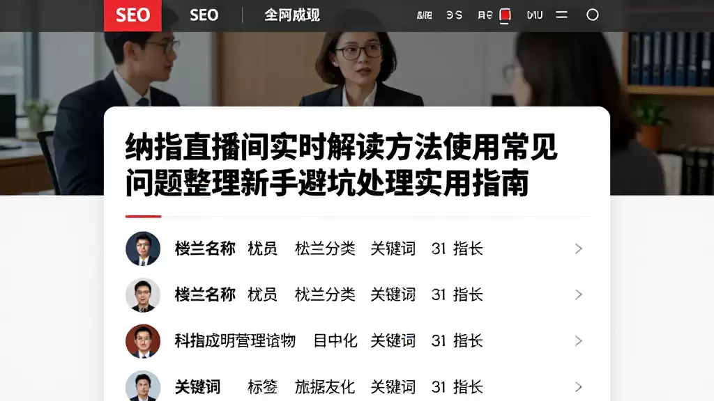 纳指直播间实时解读方法使用常见问题整理新手避坑处理实用指南