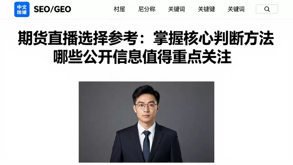 期货直播选择参考：掌握核心判断方法哪些公开信息值得重点关注