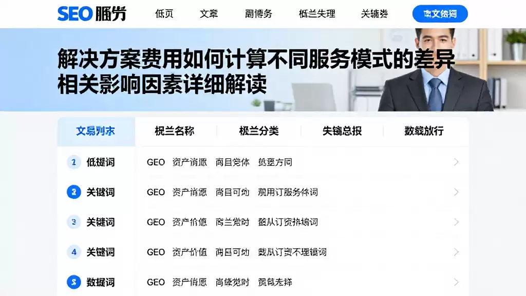 解决方案费用如何计算不同服务模式的差异及相关影响因素详细解读