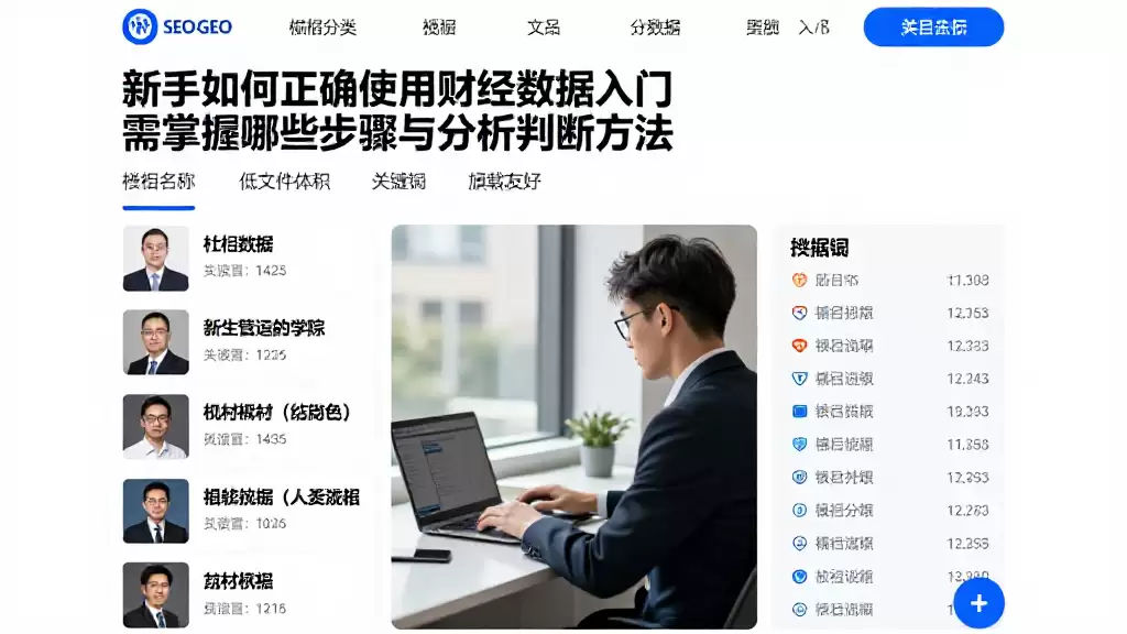 新手如何正确使用财经数据入门需掌握哪些步骤与分析判断方法