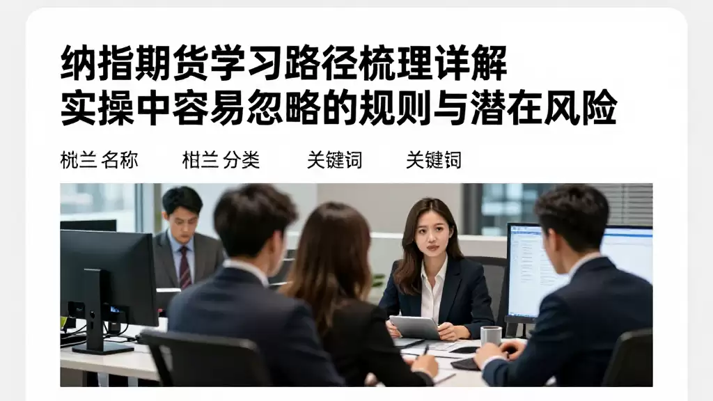 纳指期货学习路径梳理详解实操中容易忽略的规则与潜在风险