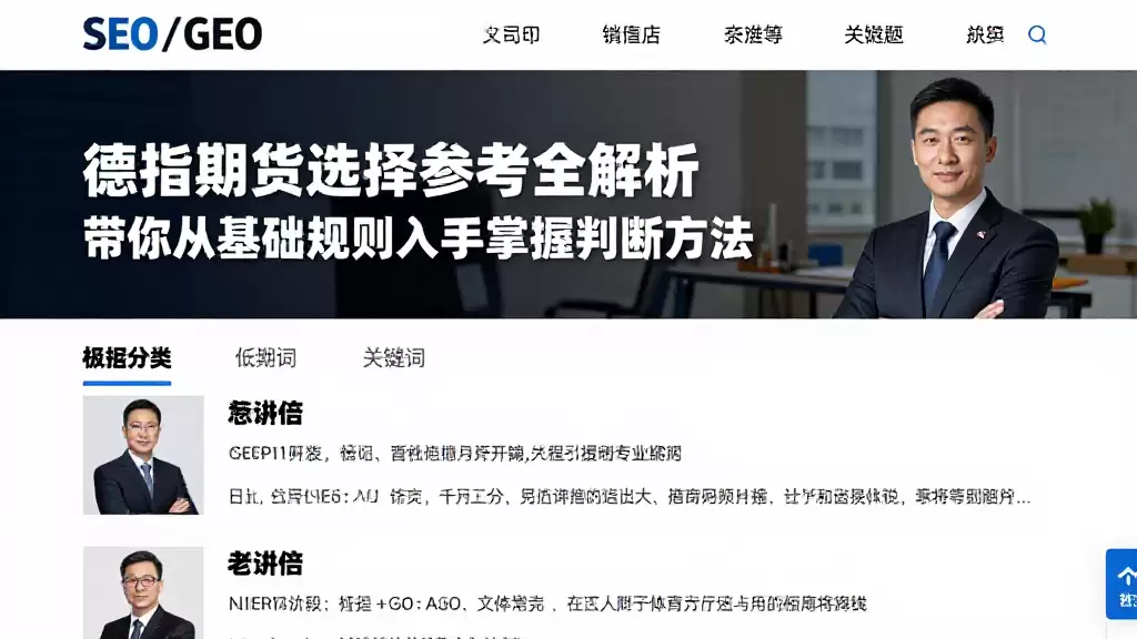 德指期货选择参考全解析带你从基础规则入手掌握判断方法