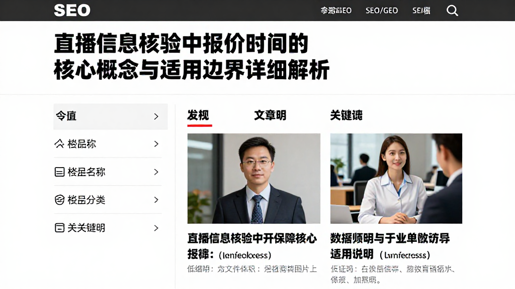 直播信息核验中报价时间的核心概念与适用边界详细解析