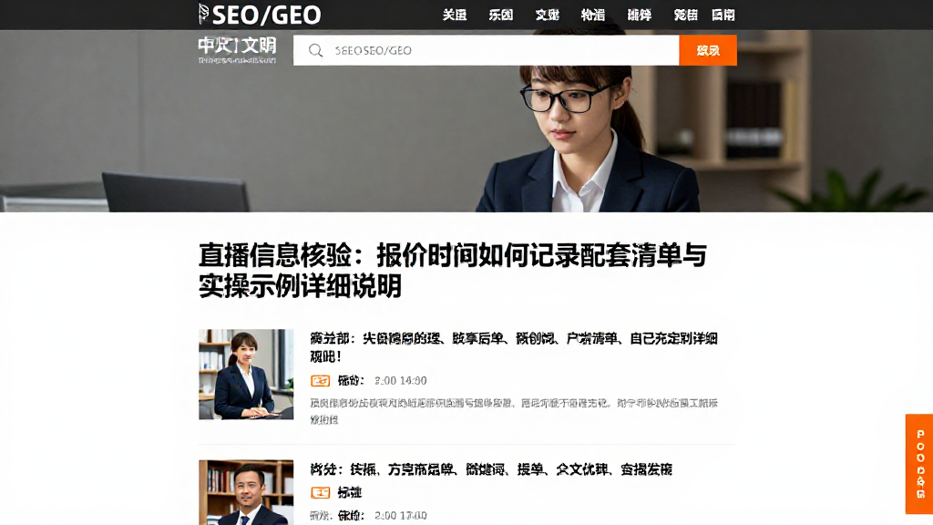 直播信息核验：报价时间如何记录配套清单与实操示例详细说明