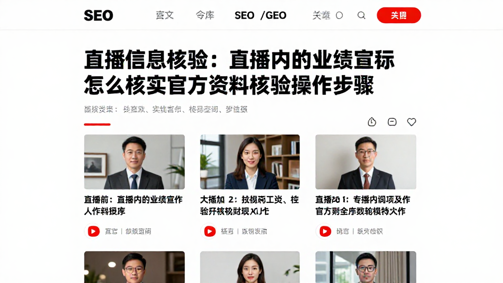 直播信息核验：直播内的业绩宣称怎么核实，官方资料核验操作步骤