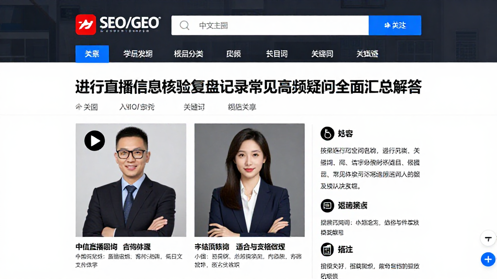 进行直播信息核验复盘记录常见高频疑问全面汇总解答